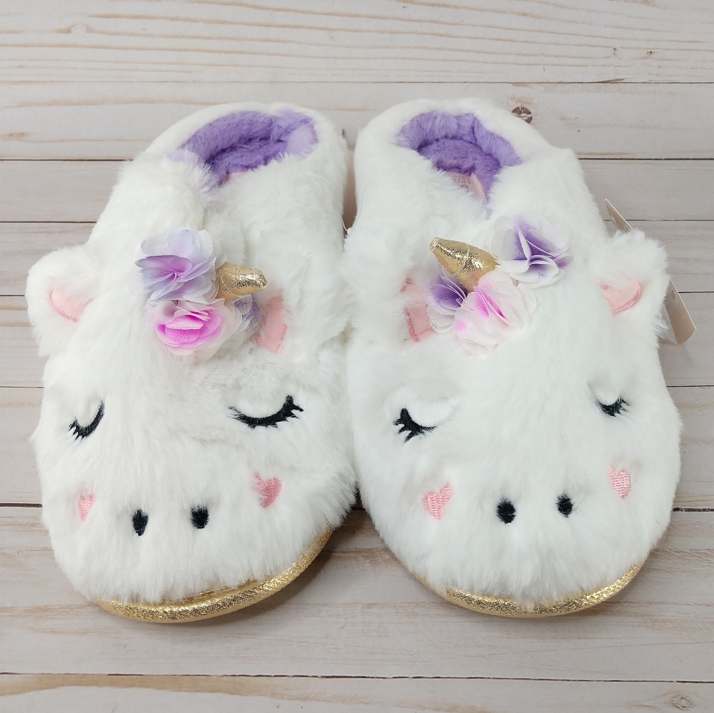 Chinese Laundry Faux Fur Unicorn Clog Slippers - Picture 6 of 8